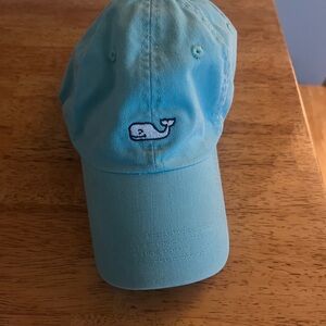 Vineyard Vines Light Blue Whale Embroidered Baseball Cap OS